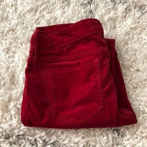 Old navy red corduroy rockstars
